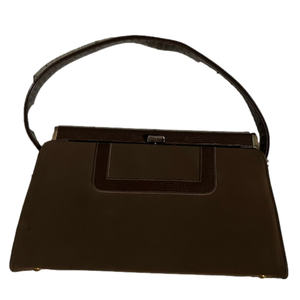 Women’s Vintage 60s-70s Brown Handbag by Mar-shel of St. Louis